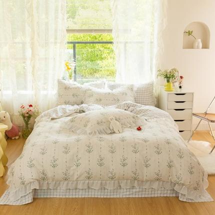 千朵 2021新款全棉四件套 夕颜