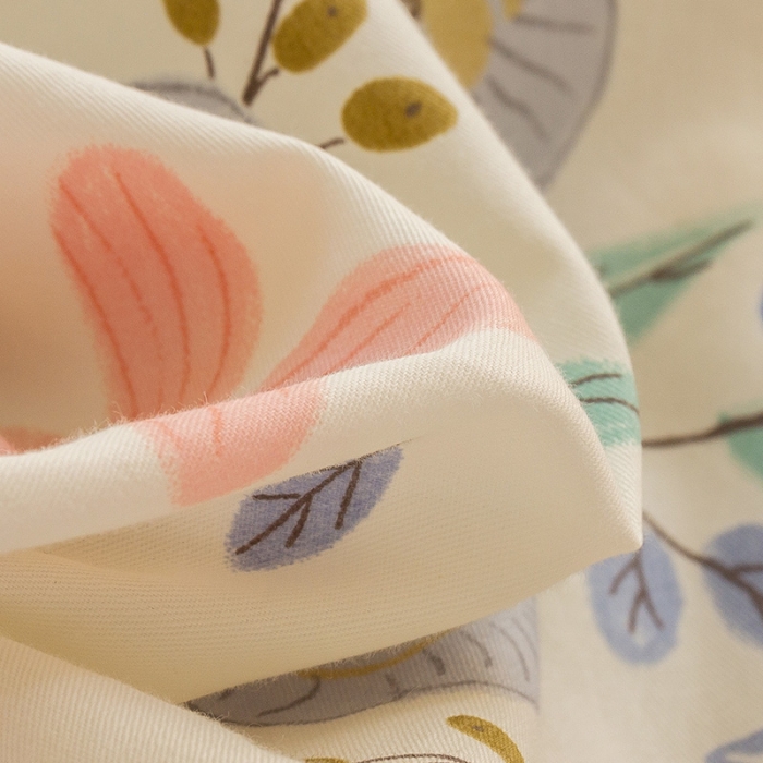 91家纺网 家纺一手货源 找家纺 千朵 2021新款全棉四件套 粉黛佳人拼接款