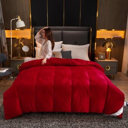 91家纺网 家纺一手货源 找家纺 （总）太阳羽 2025仿真丝大提花被双层立体工艺被