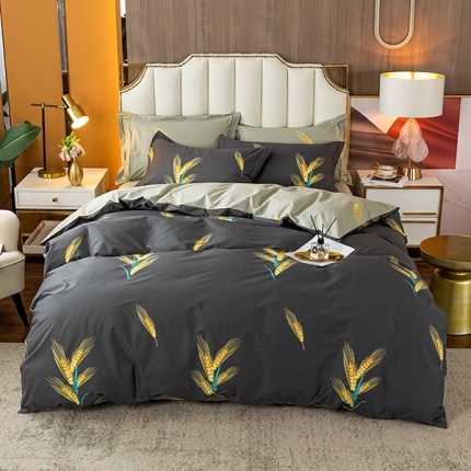 91家纺网 家纺一手货源 找家纺 （总2）星期三 2021新款花卉系列全棉13372四件套（加老板微信有会员价）