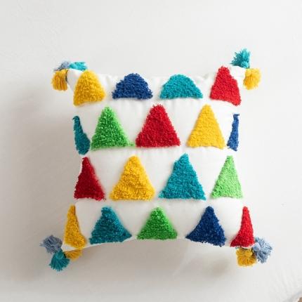 91家纺网 家纺一手货源 找家纺 （总）918拾朵家居 2021新款摩洛哥凡簇绒抱枕卡马拉