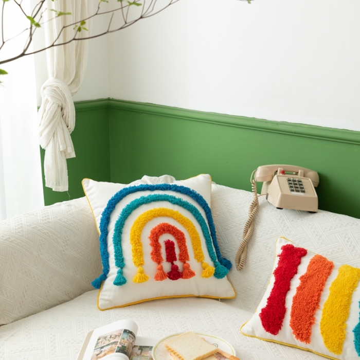 91家纺网 家纺一手货源 找家纺 （总）918拾朵家居 2021新款摩洛哥凡簇绒抱枕卡马拉