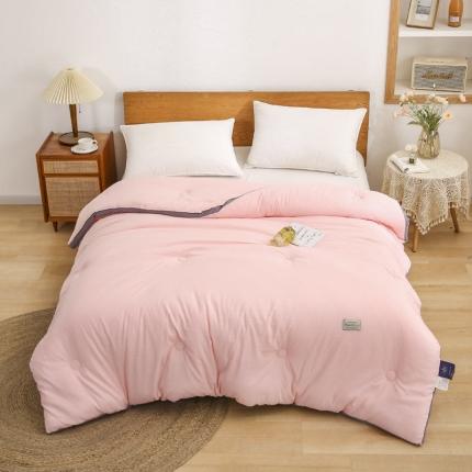 91家纺网 家纺一手货源 找家纺 森林人 2022新款水洗棉立体冬被春秋被子空调被芯立体-浅玉