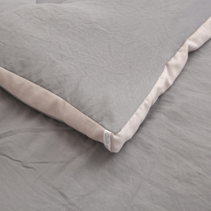 91家纺网 家纺一手货源 找家纺 森林人 2022新款水洗棉立体冬被春秋被子空调被芯立体-深灰