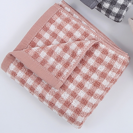 91家纺网 家纺一手货源 找家纺 【小格纹毛巾】日式无印全棉良品格纹毛巾毛圈柔软浴室简约格子