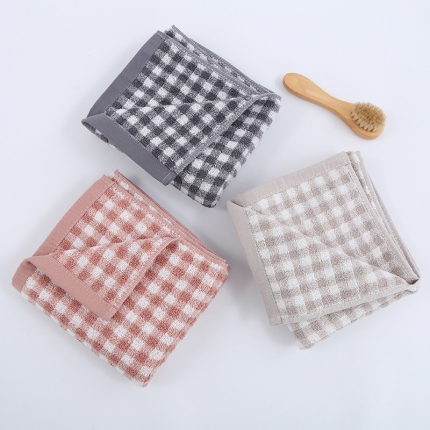 91家纺网 家纺一手货源 找家纺 【小格纹毛巾】日式无印全棉良品格纹毛巾毛圈柔软浴室简约格子