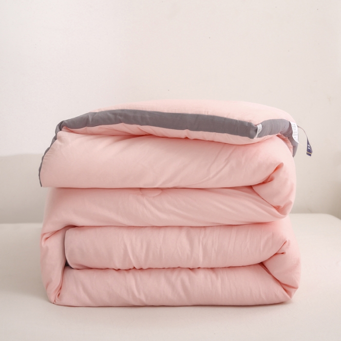 91家纺网 家纺一手货源 找家纺 森林人 2022新款水洗棉立体冬被春秋被子空调被芯立体-浅玉