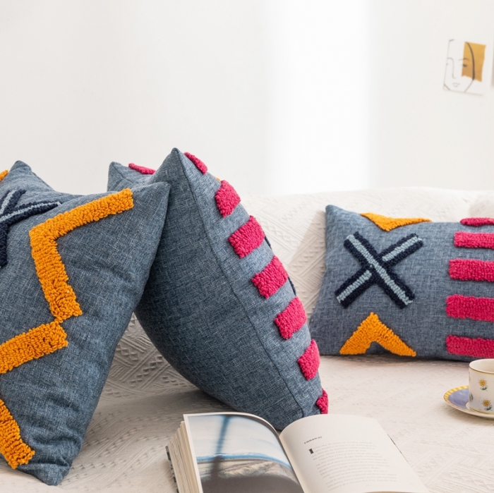 91家纺网 家纺一手货源 找家纺 （总）918拾朵家居 2021新款圈绒抱枕哈珀