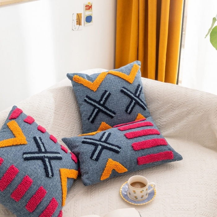 91家纺网 家纺一手货源 找家纺 （总）918拾朵家居 2021新款圈绒抱枕哈珀