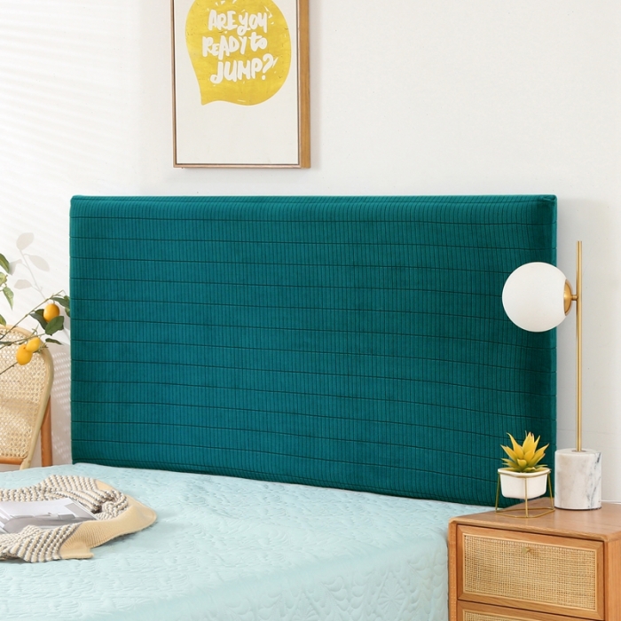 91家纺网 家纺一手货源 找家纺 千彤沙发垫 2021新款休闲格调款床头罩 翠绿