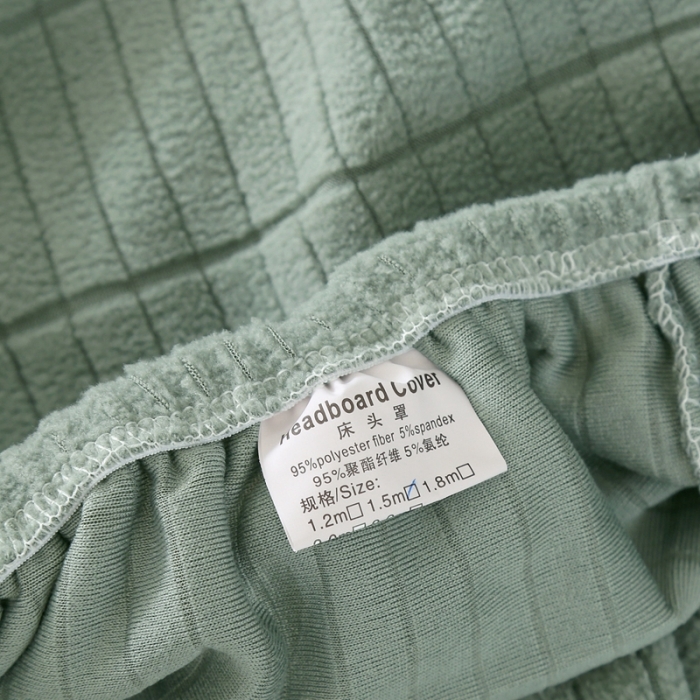 91家纺网 家纺一手货源 找家纺 千彤沙发垫 2021新款休闲格调款床头罩 豆绿