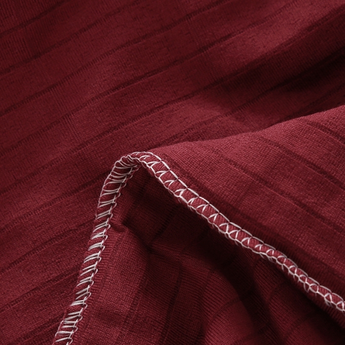 91家纺网 家纺一手货源 找家纺 千彤沙发垫 2021新款休闲格调款床头罩 酒红