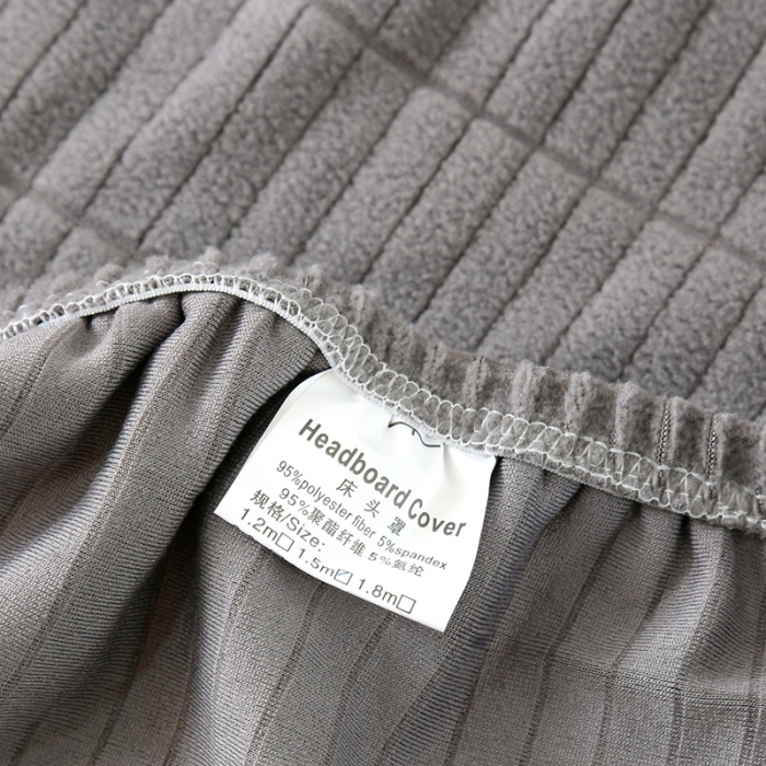 91家纺网 家纺一手货源 找家纺 千彤沙发垫 2021新款休闲格调款床头罩 浅灰