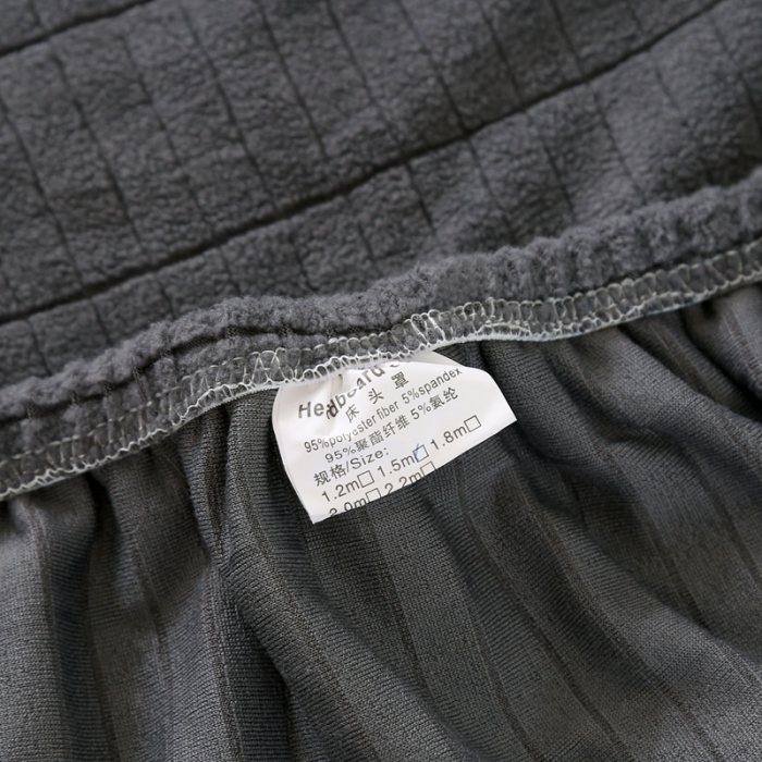 91家纺网 家纺一手货源 找家纺 千彤沙发垫 2021新款休闲格调款床头罩 深灰