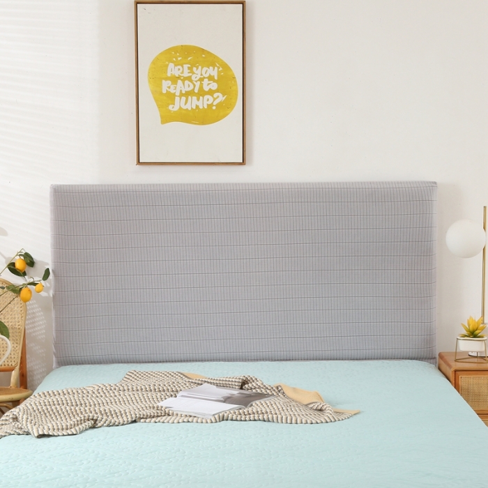 91家纺网 家纺一手货源 找家纺 千彤沙发垫 2021新款休闲格调款床头罩 银灰