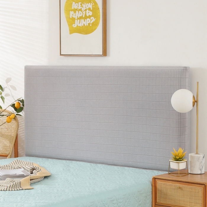 91家纺网 家纺一手货源 找家纺 千彤沙发垫 2021新款休闲格调款床头罩 银灰