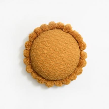 91家纺网 家纺一手货源 找家纺 （总）918拾朵家居 2021新款向阳花针织蒲团抱枕