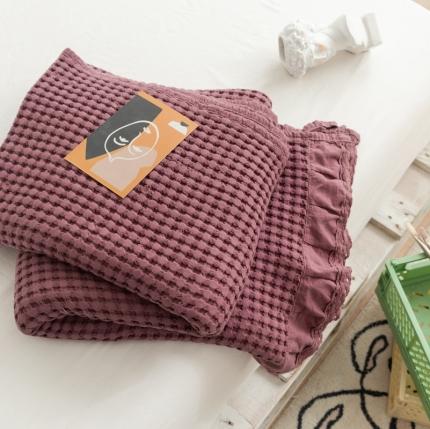 91家纺网 家纺一手货源 找家纺 （总）918拾朵家居2021新款全棉华夫格毛巾被盖毯