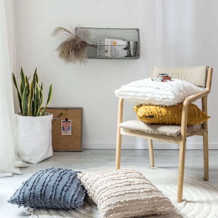 91家纺网 家纺一手货源 找家纺 （总）918拾朵家居 2021新款棉麻提花抱枕贝丽尔