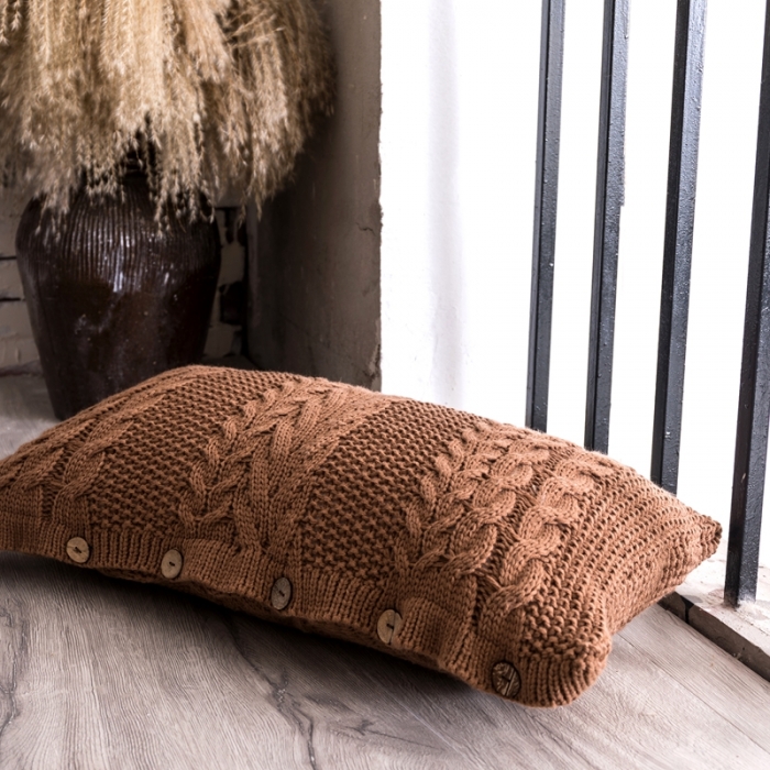 91家纺网 家纺一手货源 找家纺 918拾朵家居 2021新款粗针麻花长腰枕