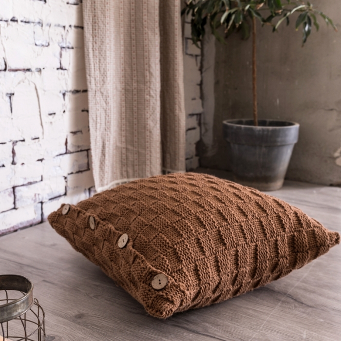 91家纺网 家纺一手货源 找家纺 （总）918拾朵家居 2021新款立体方格抱枕