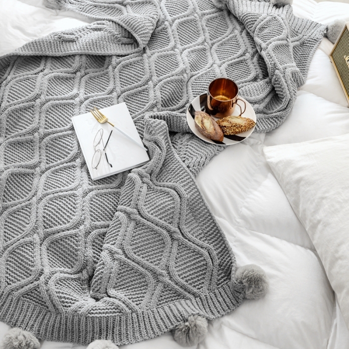 91家纺网 家纺一手货源 找家纺 （总）918拾朵家居 2021新款雪尼尔球球毯