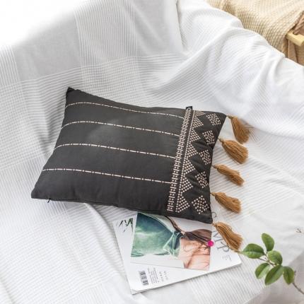 91家纺网 家纺一手货源 找家纺 （总）918拾朵家居 新款刺绣流苏抱枕伊丽娅