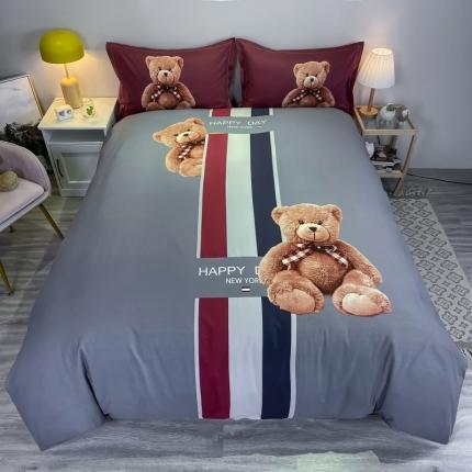 91家纺网 家纺一手货源 找家纺 （总）金爱家 2021新款大版磨毛卡通系列四件套