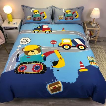 金爱家 2021新款大版磨毛卡通系列四件套 奇妙世界