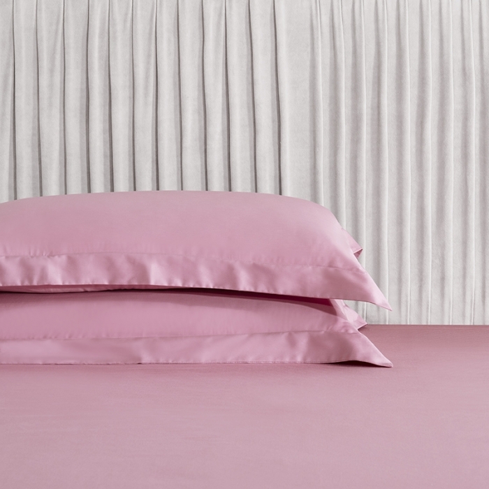 91家纺网 家纺一手货源 找家纺 （总）小米笠2021新60支长绒棉纯色单品枕套48*74cm