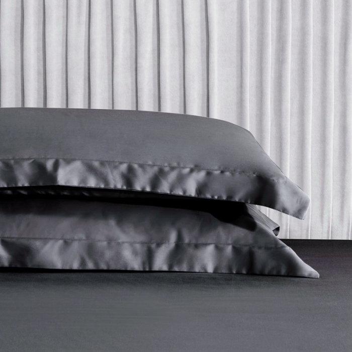 91家纺网 家纺一手货源 找家纺 （总）小米笠2021新60支长绒棉纯色单品枕套48*74cm