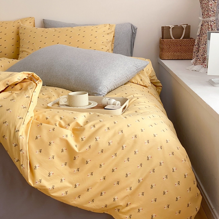 91家纺网 家纺一手货源 找家纺 窝米 2021新款夏季新品13370全棉活性印花四件套 赛琳