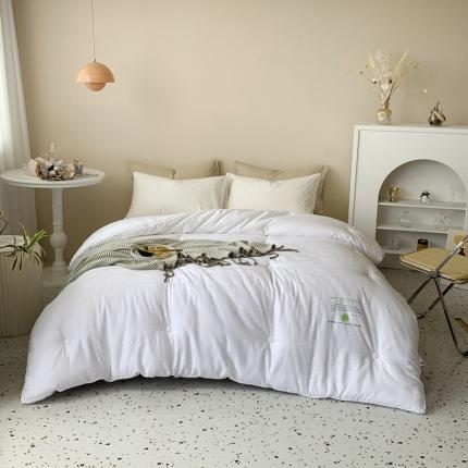 91家纺网 家纺一手货源 找家纺 榻尚 2021新款全棉贡缎提花抗菌亲肤被冬被春秋被