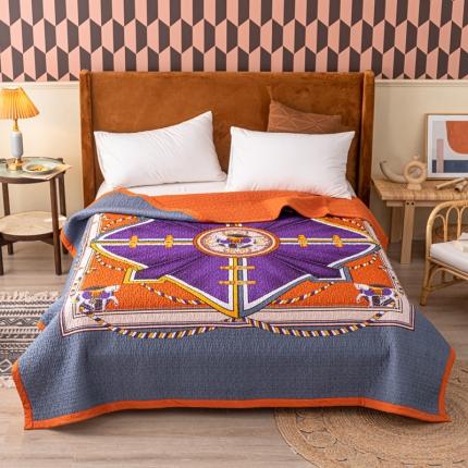 91家纺网 家纺一手货源 找家纺 （总）卡奥家纺 2021新款异域风纯棉盖被床盖夏被