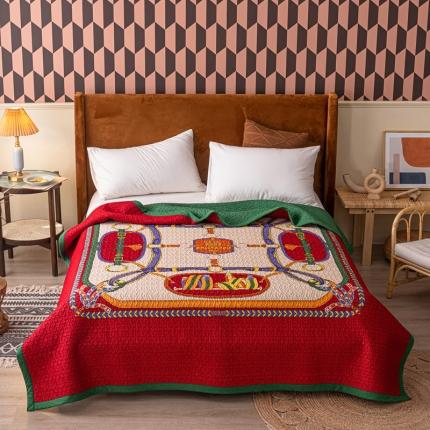 91家纺网 家纺一手货源 找家纺 卡奥家纺 2021新款异域风纯棉盖被床盖夏被 班洛