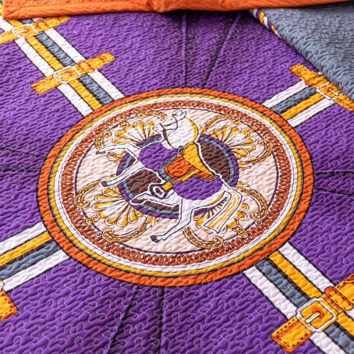 91家纺网 家纺一手货源 找家纺 卡奥家纺 2021新款异域风纯棉盖被床盖夏被 皇冠马