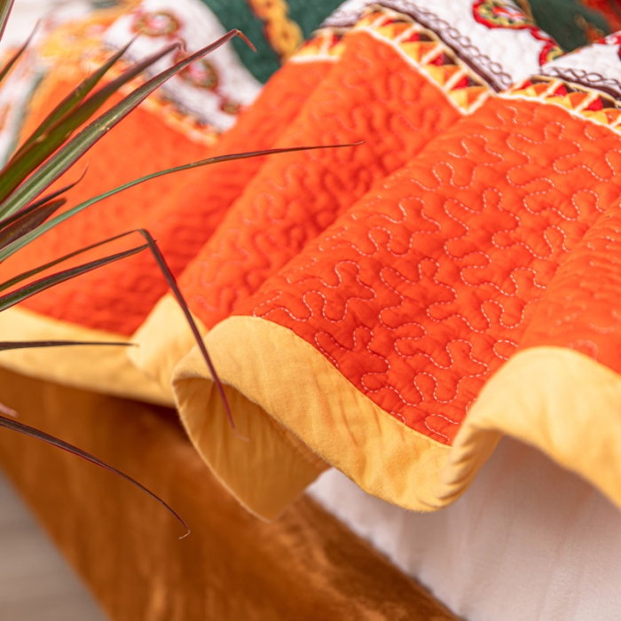 91家纺网 家纺一手货源 找家纺 卡奥家纺 2021新款异域风纯棉盖被床盖夏被 卡纳