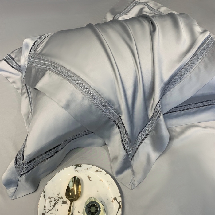 91家纺网 家纺一手货源 找家纺 榻尚 1纯色奥地利天丝四件套天丝夏被四件套 夏灰