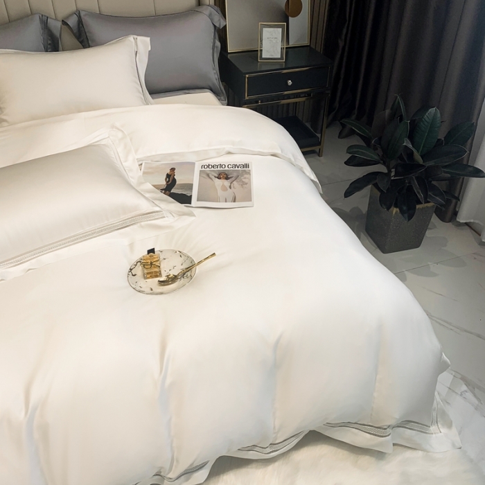 91家纺网 家纺一手货源 找家纺 （总）榻尚 纯色奥地利天丝四件套天丝夏被四件套