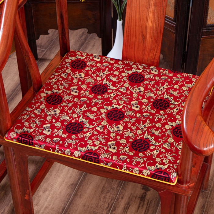 91家纺网 家纺一手货源 找家纺 （总）北辰 2021新款织锦缎新中式坐垫红木沙发垫