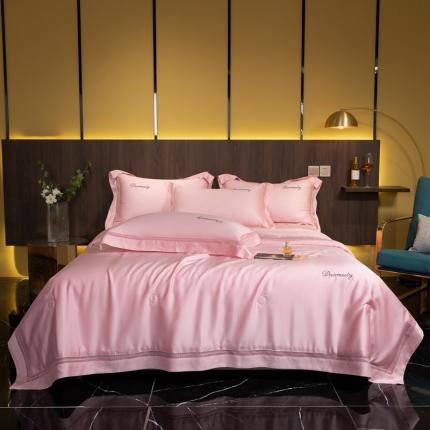 91家纺网 家纺一手货源 找家纺 （总）朵美 2021新款100支天丝全镂空系列夏被四件套