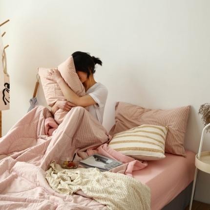 91家纺网 家纺一手货源 找家纺 （总）安莱生活 2023新款-全棉水洗棉色织水洗夏被