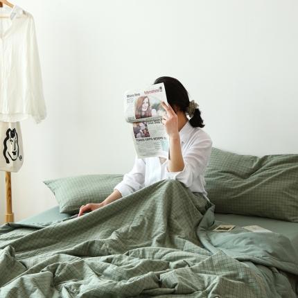 91家纺网 家纺一手货源 找家纺 （总）安莱生活 2023新款-全棉水洗棉色织水洗夏被