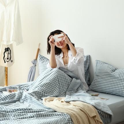 91家纺网 家纺一手货源 找家纺 （总）安莱生活 2023新款-全棉水洗棉色织水洗夏被