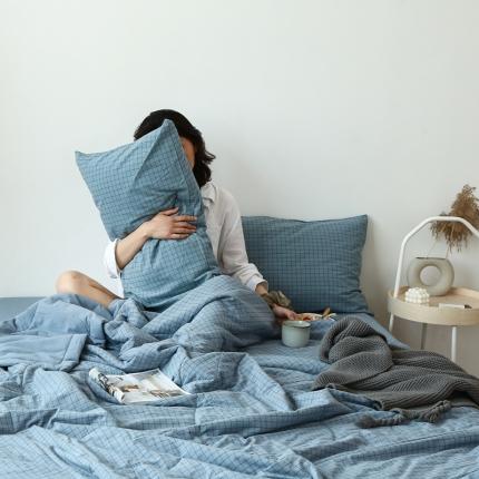 91家纺网 家纺一手货源 找家纺 （总）安莱生活 2023新款-全棉水洗棉色织水洗夏被