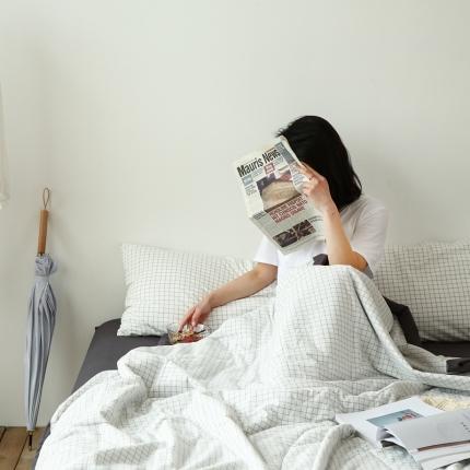 91家纺网 家纺一手货源 找家纺 （总）安莱生活 2023新款-全棉水洗棉色织水洗夏被