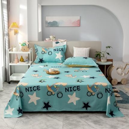 91家纺网 家纺一手货源 找家纺 绵庭 2021新款全棉12868单床单 度假恐龙