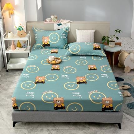 91家纺网 家纺一手货源 找家纺 绵庭 2021新款全棉12868单床笠 果粒熊