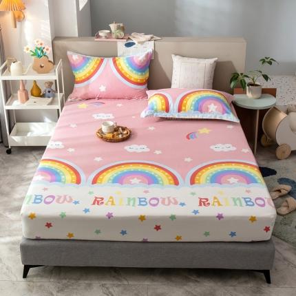 绵庭 2021新款全棉12868单床笠 彩虹弯弯