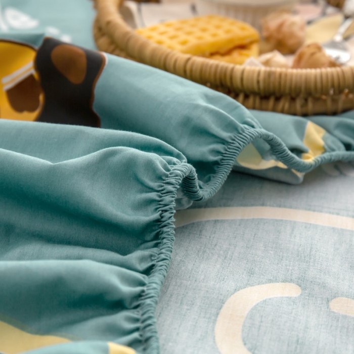 91家纺网 家纺一手货源 找家纺 绵庭 2021新款全棉12868单床笠 果粒熊